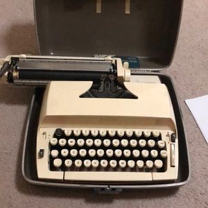 Sears typewriter with case